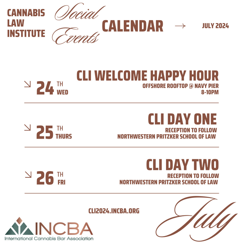 Cannabis Law Institute 2024 socials and parties